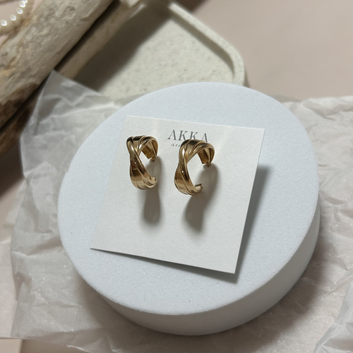 Twist hoop earrings ツイスト フープイヤリング フープピアス