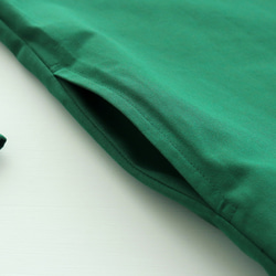 春季秋季實用單品 純棉斜紋披肩領外套外套 衣長89cm (綠色) CO08 第18張的照片