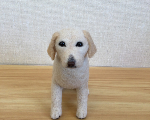 羊毛フェルト　ラブラドール　暖炉セット　美品　ハンドメイド 羊毛フェルト ラブラドールの子犬ちゃんフレーム 羊毛フェルト