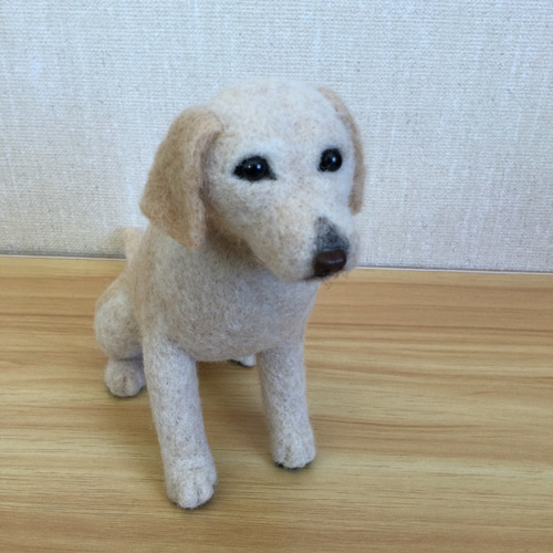 羊毛フェルト 犬 ラブラドールレトリバー 羊毛フェルト masapan 通販