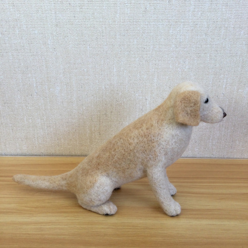 羊毛フェルト 犬 ラブラドールレトリバー 羊毛フェルト masapan
