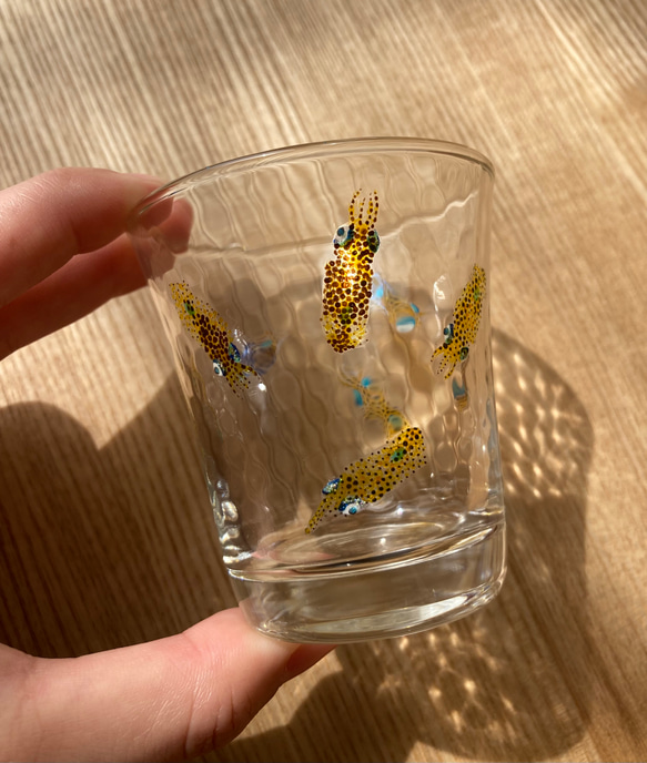 アオリイカの稚イカ　日本酒グラス5 5枚目の画像