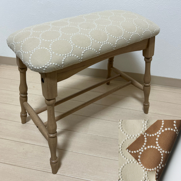 ミナペルホネン タンバリン dop エクリュ スツール ハンドメイド