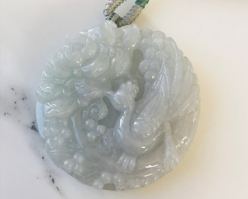 楽天市場】氷翡翠 ペンダントトップ ミャンマー産 オーバル