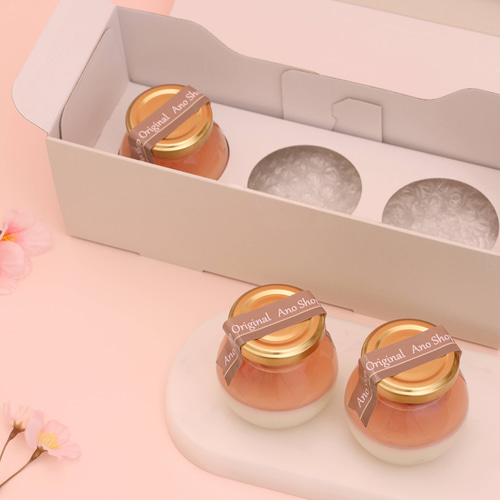 春 限定商品】さくらプリン（3個入り） その他お菓子・スイーツ 穴太