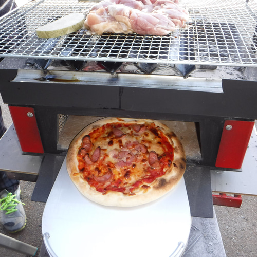 石窯七輪3号機 バーベキュー キャンプ ホームパーティー 移動コンロ