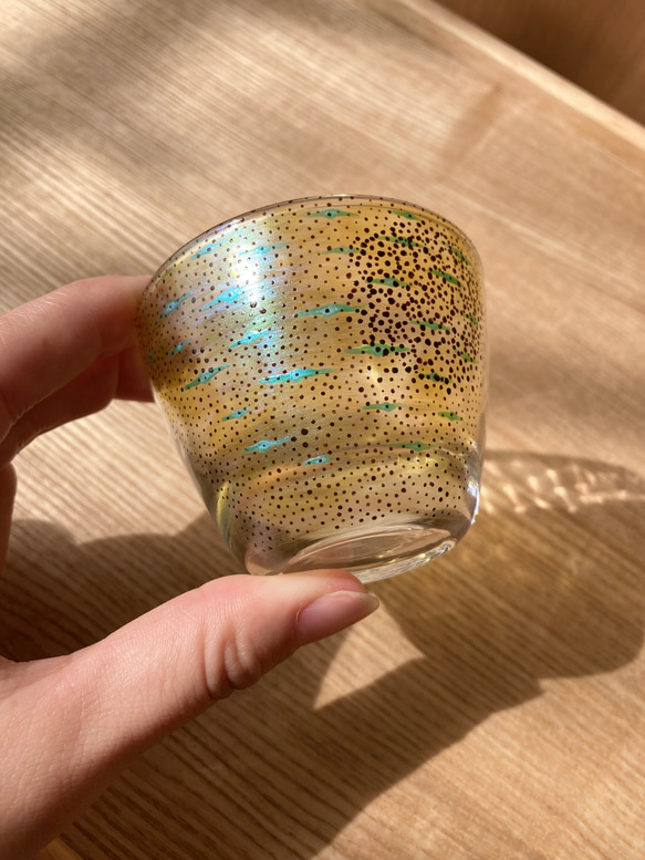 アオリイカ色素胞　日本酒グラス11 5枚目の画像