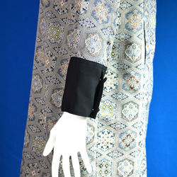 着物リメイク　ロングワンピース（絹着物地） 6枚目の画像