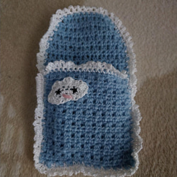 編みぐるみ　編み人形　 ゆりかごの赤ちゃん 7枚目の画像