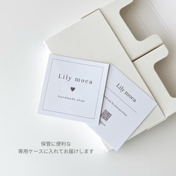 ￤スクエアハート￤名刺・ショップカード100枚￤セミオーダー￤ 4枚目の画像