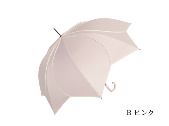 クラシコ 晴雨兼用日傘 完全遮光 100% 日傘 1級遮光 フラワー 花びら 2枚目の画像