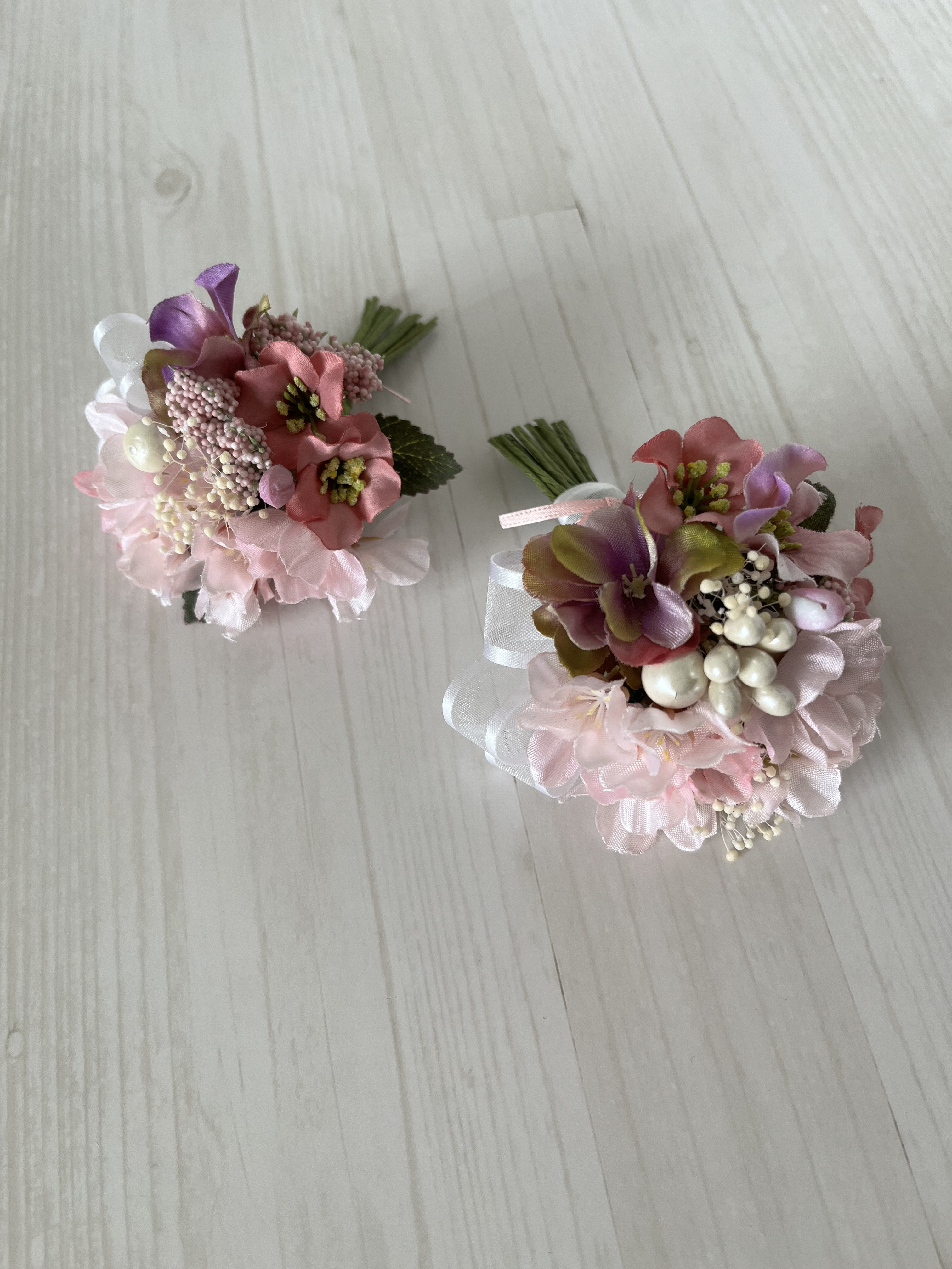 【Creem限定】桜のミニブーケコサージュ　親子コーデ　卒業式　入学式　結婚式　謝恩会