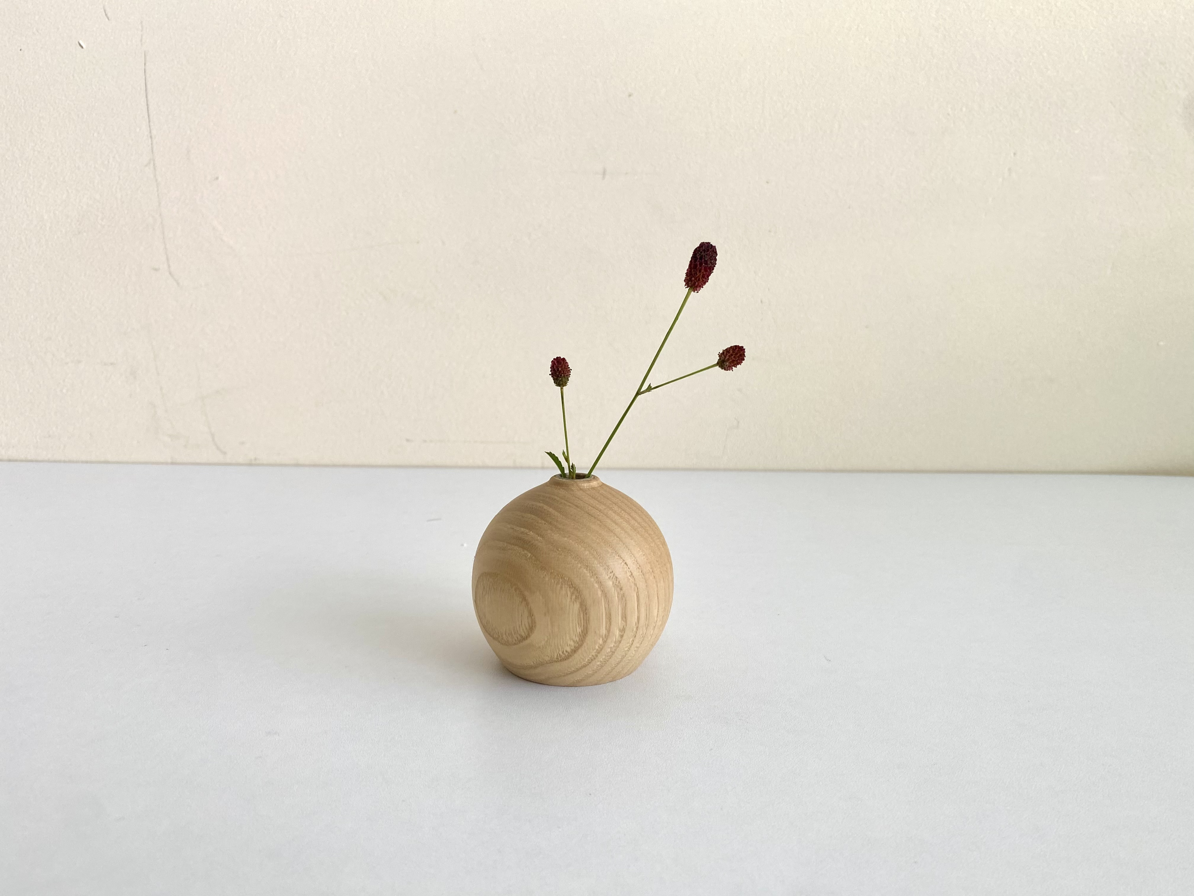 Amazon.co.jp: cerapockke 腰の丸い陶器製の一輪花瓶 7.5cm幅