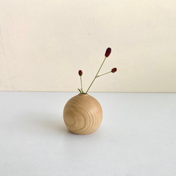 【木製】一輪挿し/花瓶　ショートタイプ 1枚目の画像