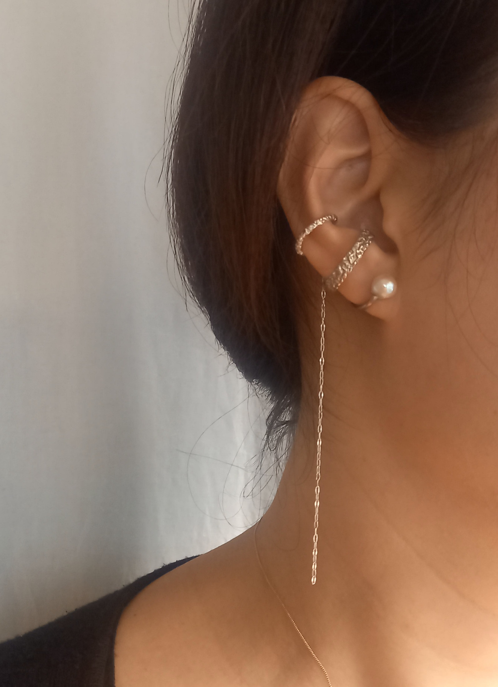 【再販】Utoka ☆ silver    星明かり イヤーカフ  f