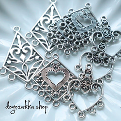 50cm☆三角クリスタル チェーン 18Kメッキ デザインチェーン 切り売り