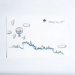 ポストカード1枚　パリの空 2枚目の画像