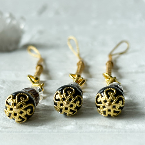 天眼石 お人形ストラップ⭐️ ちびたんストラップ 魔除けの天眼石_ST198