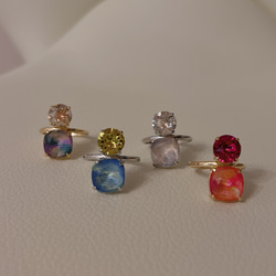 marble crystal 2color ring 3枚目の画像