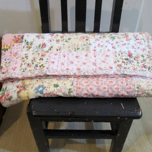 フランスアンティーク花柄ファブリック ランダムパッチワーク ベビー