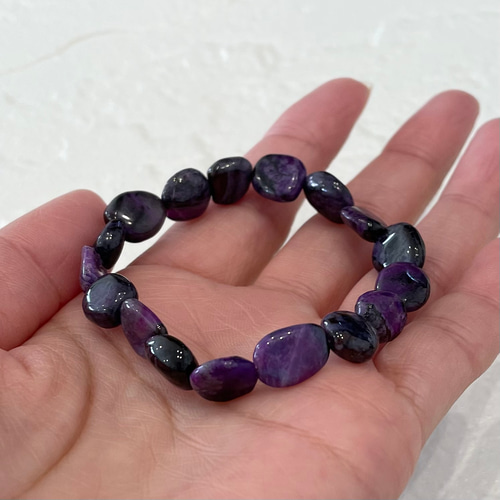 天然石ブレスレット351◇スギライト ② レアストーン 南アフリカ産