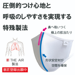 つけ心地０体験！『THE AIR 2』【PINK】［1枚］　世界中のマスク嫌いへ・・・ 3枚目の画像