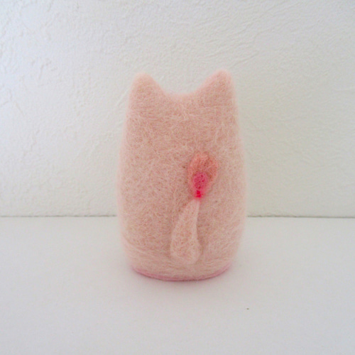 羊毛フェルト 桜にゃこ(猫) 羊毛フェルト はる 通販 17359521｜Creema