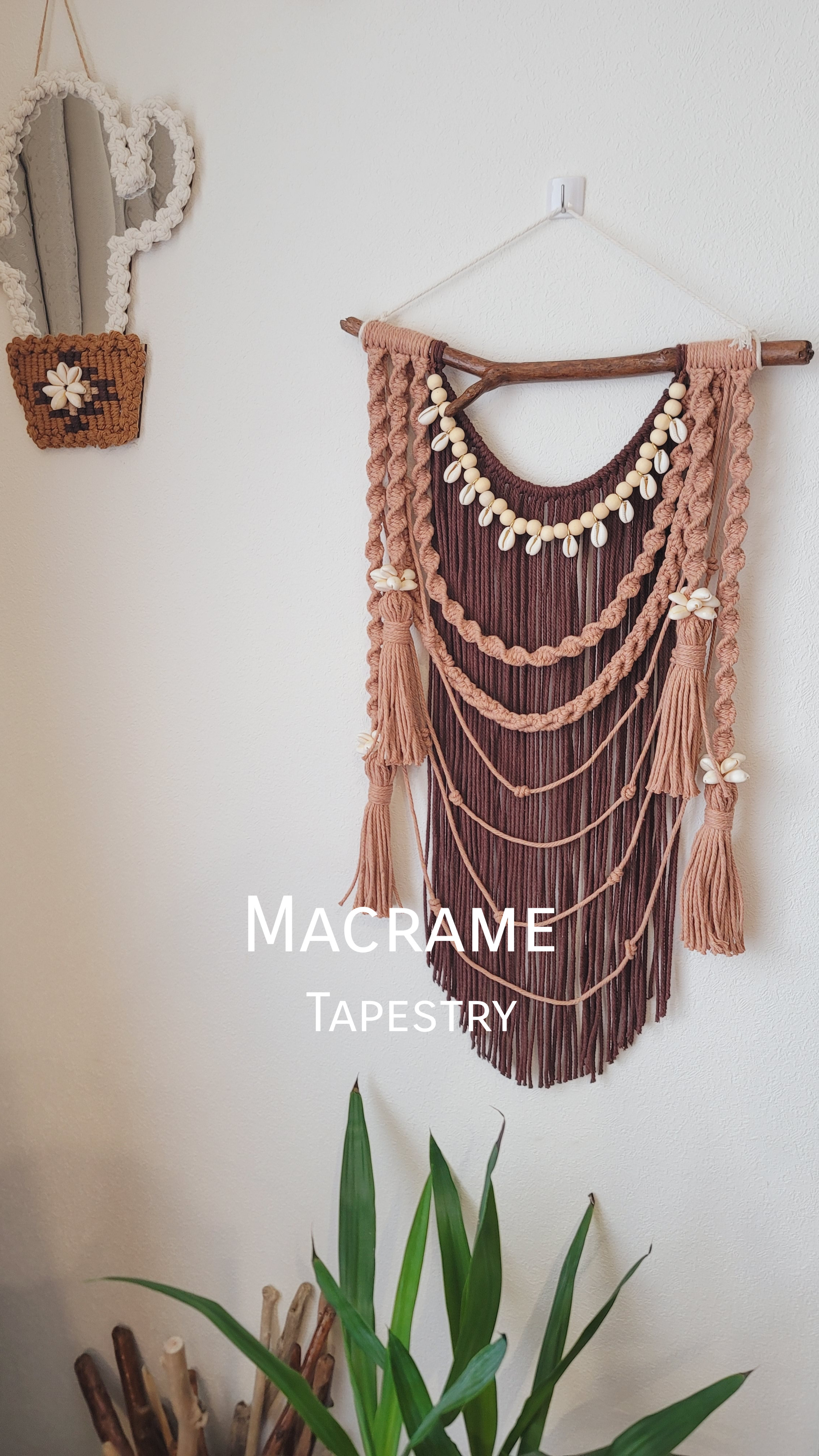 マクラメタペストリーツリー　流木予約済 13e41942618500f0533d516ce8ff7a