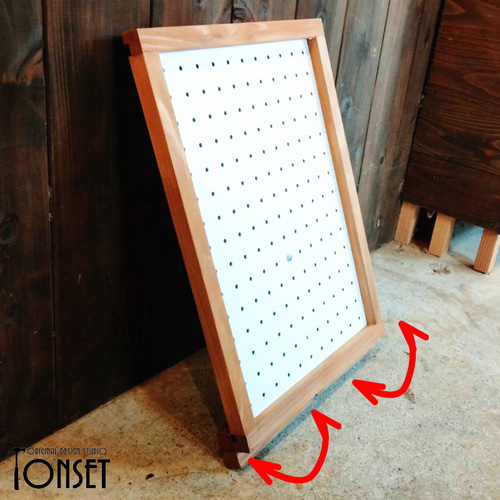 マルシェ出店用 穴あきボードパネルスタンド什器 大サイズ