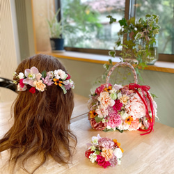 和装にもドレスにも合う✿クラッチブーケ&ブートニアのset