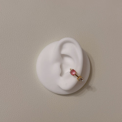 marble crystal  2color ear cuff 3枚目の画像