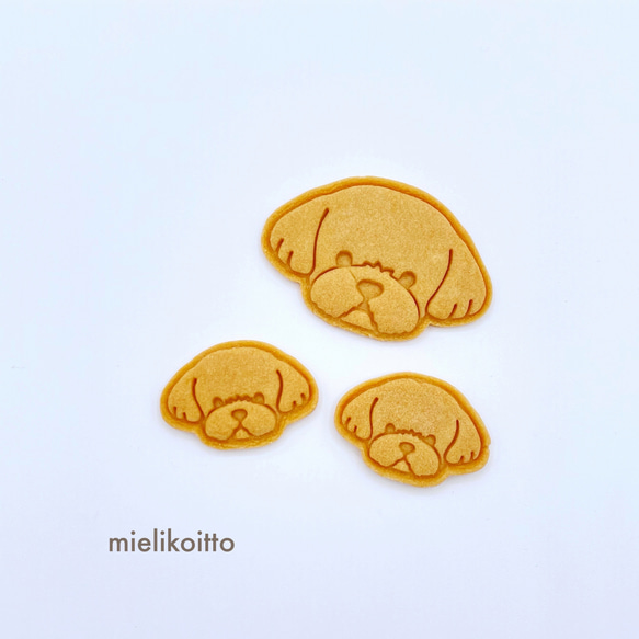 マルチーズ【クッキー型・スタンプ型セット】犬 2枚目の画像