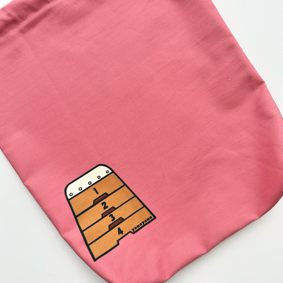体操服袋（ピンク） 3枚目の画像