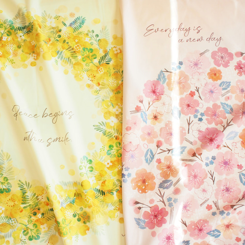 ミモザリース＆桜円タペストリー（大サイズ）/お得くな2点セット 