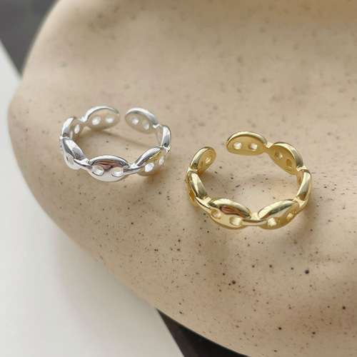 ♪わいいブタの鼻|18Kメッキ|S925シルバーリング|楽しいかわいいの指輪