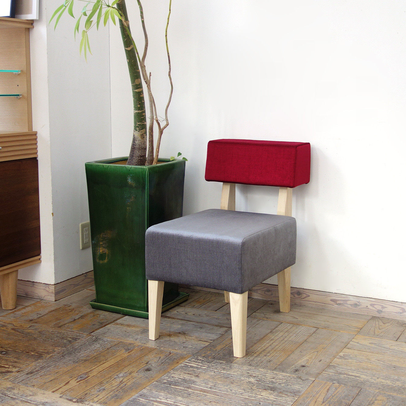LD Border chair（NA×SPAC-UP5566ボルドー&座SPAC-UP5557グレー)