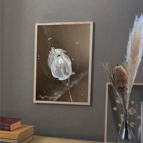 A3額付き　アート　オリジナルアート　絵画　原画　アクリル画　ペン画　インテリア A3額付き アート オリジナルアート 絵画 原画 アクリル画 ペン画