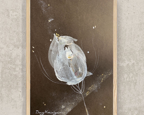 A3額付き　アート　オリジナルアート　絵画　原画　アクリル画　ペン画　インテリア A3額付き アート オリジナルアート 絵画 原画 アクリル画 ペン画