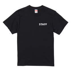 ※汎用スタッフTシャツ※　 店舗用やイベント用に大活躍の予感！　【ブラック】 レディース・メンズ 3枚目の画像