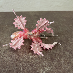 花蟷螂　brooch 桜色 5枚目の画像