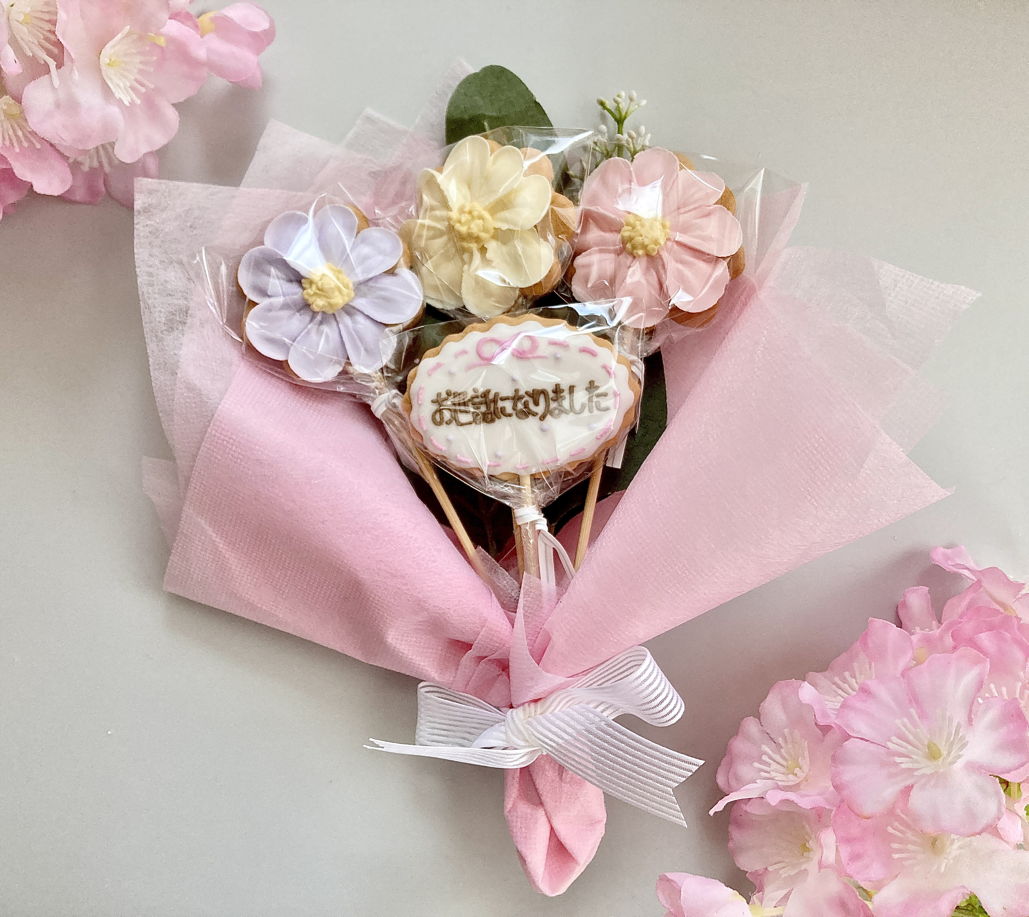 【アイシングクッキー】プレゼントブーケ（クッキー花束）セール中！ 花束(ブーケ)アイシングクッキー - 【sucre cresia