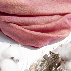 カシミヤ織りカシミヤスカーフウールシルクショールリングベルベットショール - 2色カシミヤメリノクリスマス交換ギフト友人誕生日プ 17枚目の画像