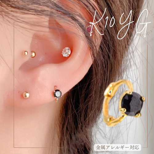 ブランド一覧 | ワールド オンラインストア 10K（片耳） K10YG10KGold中折れフープピアスK10 軟骨ピアスK10 アクセサリー