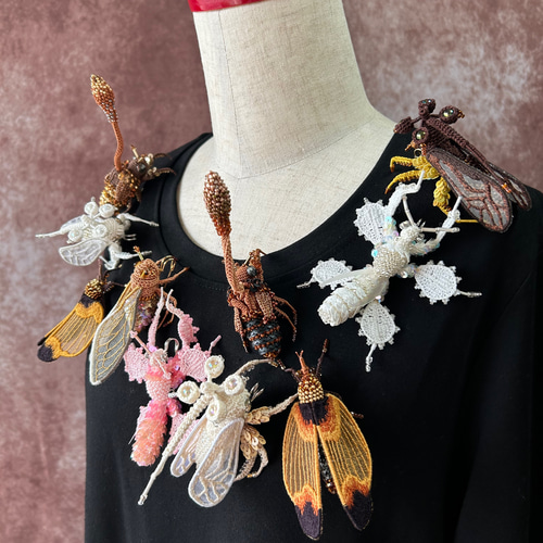 四つ瘤角蝉 brooch 其ノ壱 ブローチ co-mari. 通販 17361023