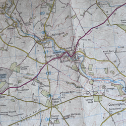 英国で出会った♪1985年 コッツウォルズ地方の地図/88cm×96cm/大判ヴィンテージマップ　 12枚目の画像