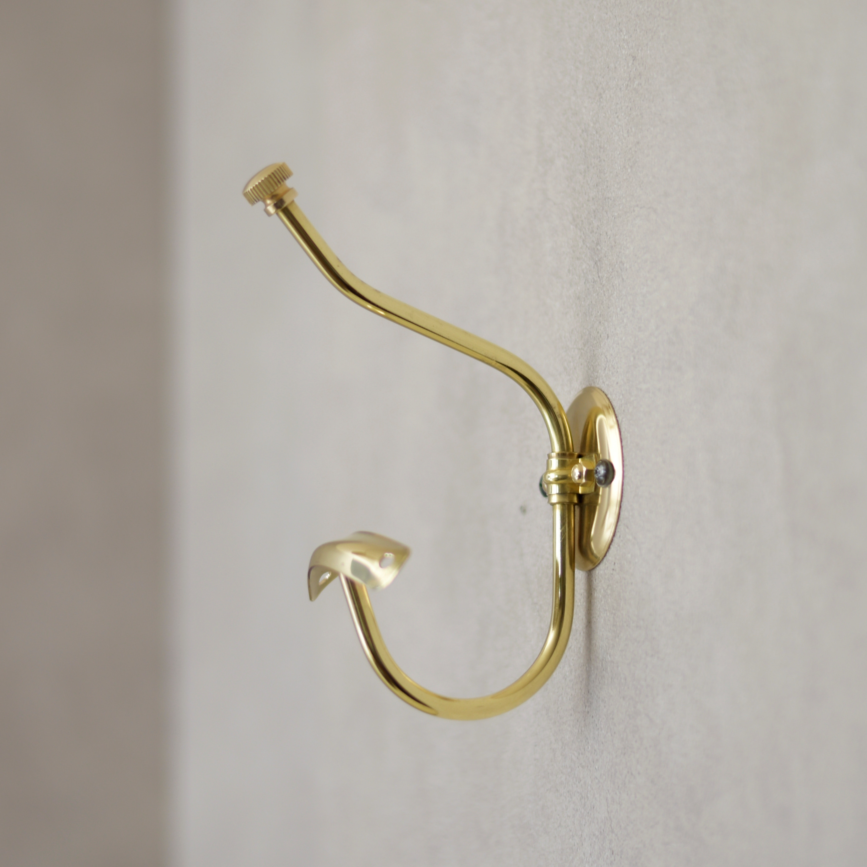 真鍮のコートフック