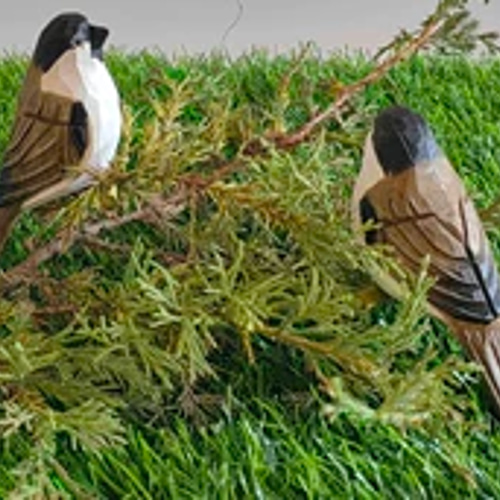 ヤマぐす 木彫り 手作り 実木 置物 鳥 その他置物 クラフトの楽園 通販