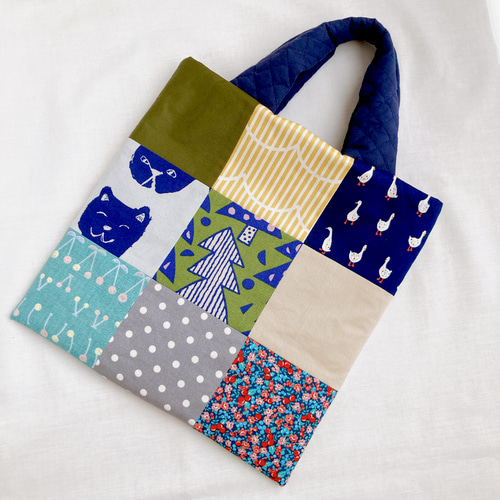 パッチワークバック　積み木のバック　トートバック パッチワークバック 積み木のバック トートバック 【公式通販】