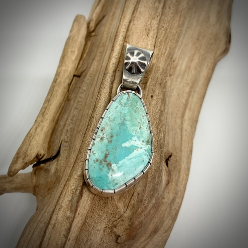 ネバダ州産 ターコイズ トルコ石 シルバー ネックレス ペンダント