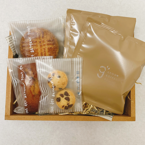 【サライ様　専用】焼菓子とカフェインレスコーヒーのセット(3箱セット) 1枚目の画像